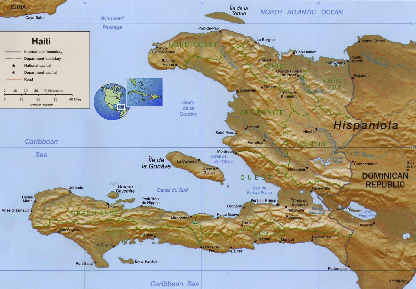 Map Haiti
